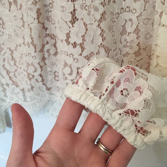 Rachel Zoe lace long sleeve button blouse - Picture 8 of 10